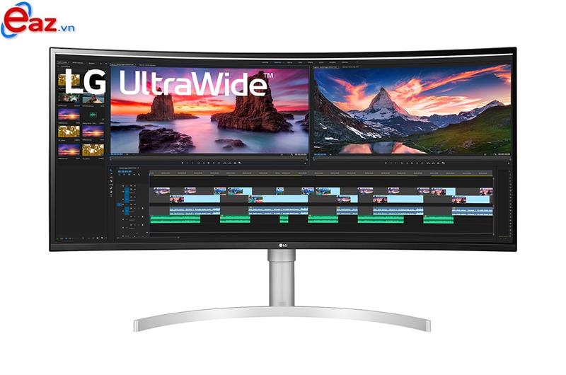 LCD LG 38WN95C-W | 38 Inch UltraWide QHD (3840 x 1600) IPS Curved Monitor | HDMI | DisplayPort | USB 3.0 | Thunderbolt 3 | 0920ID